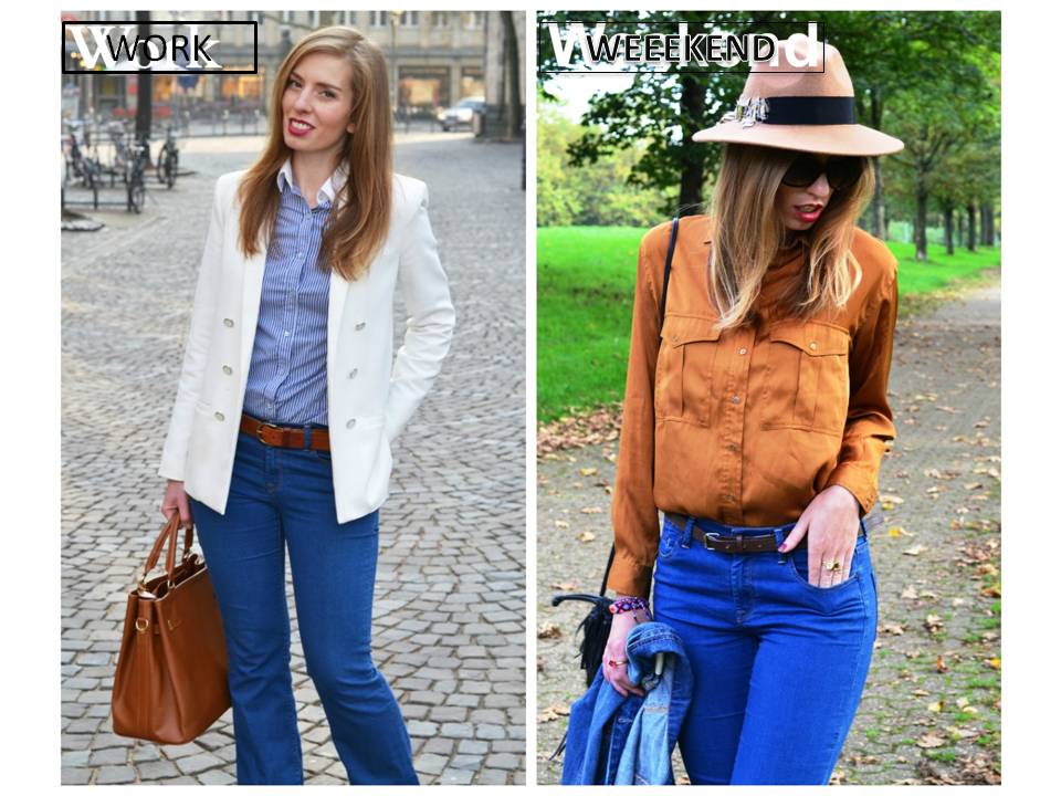 Work/Weekend Outfit: Die Bootcut-Jeans